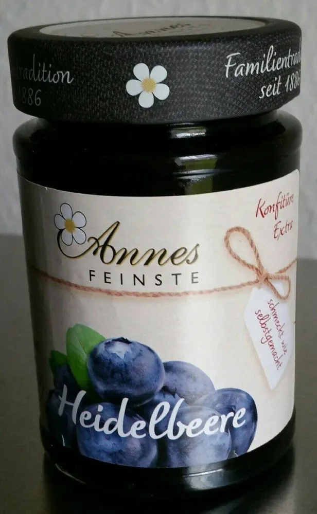 Annes feinste Bio Heidelbeerkonfitüre extra