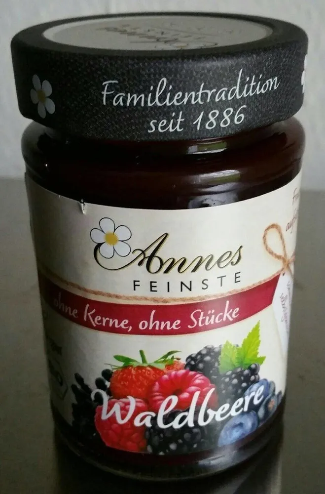 Annes feinste Fruchtaufstrich Waldbeere