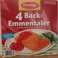 4 Back-Emmentaler paniert und vorgebacken, gekühlt