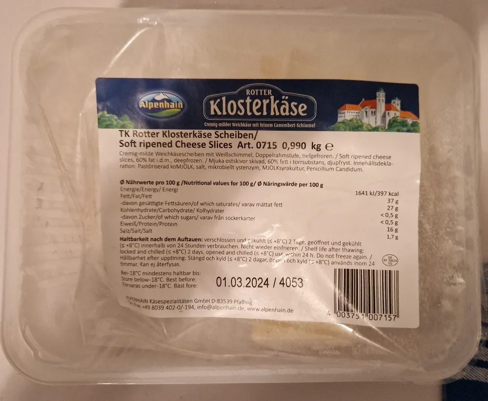 TK Rotter Klosterkäse Scheiben