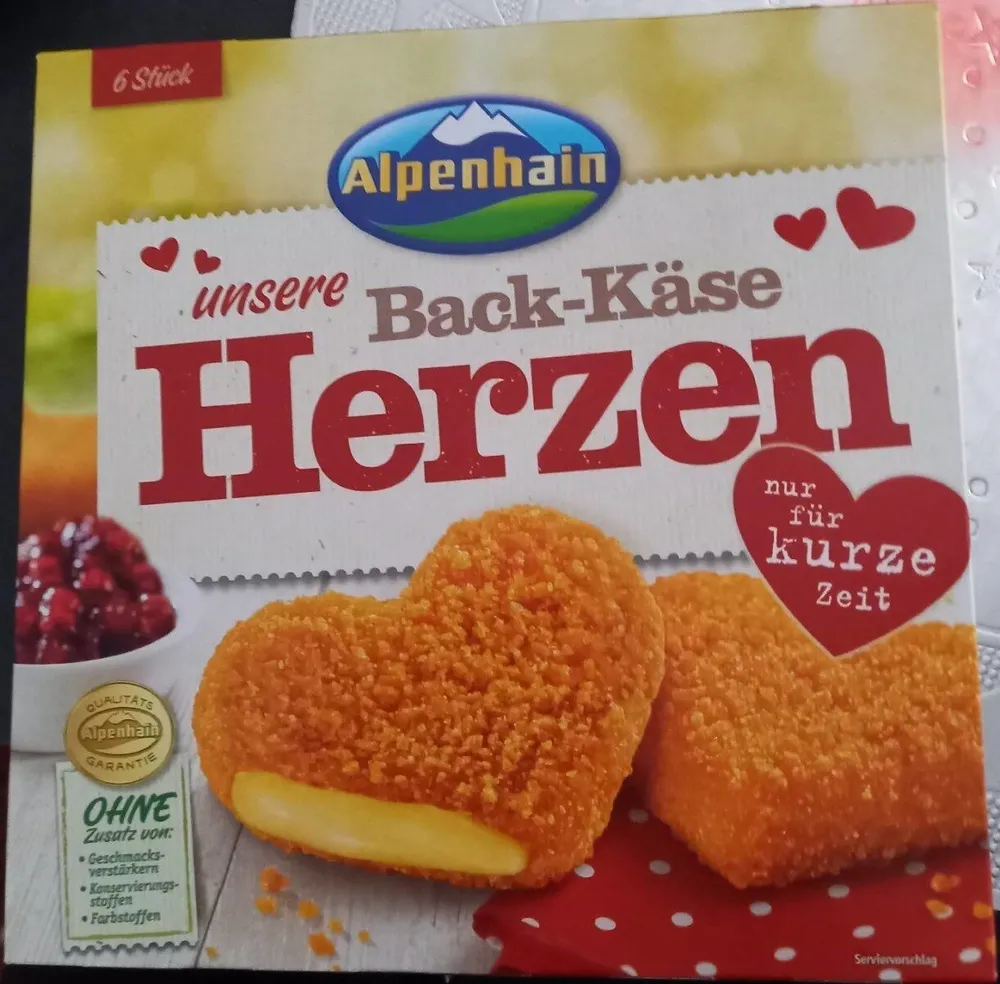 Back Käse Herzen