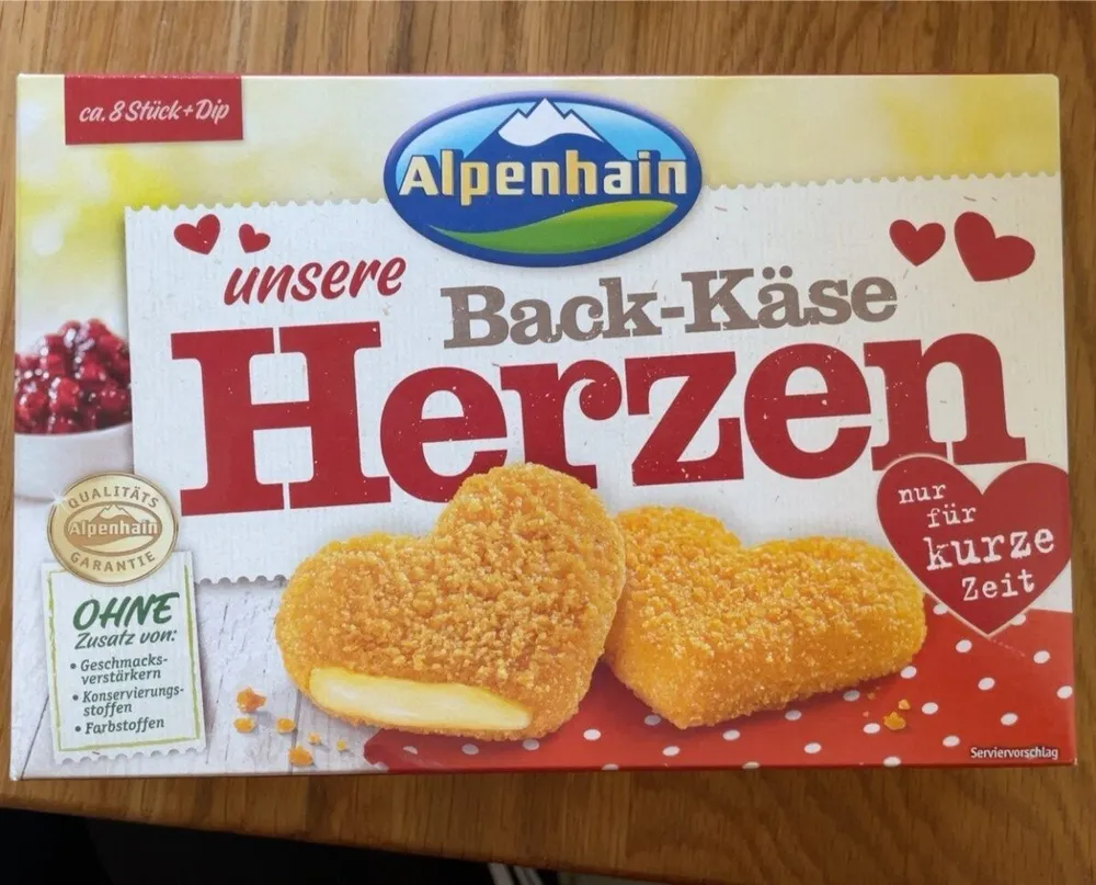 Back-Käse Herzen