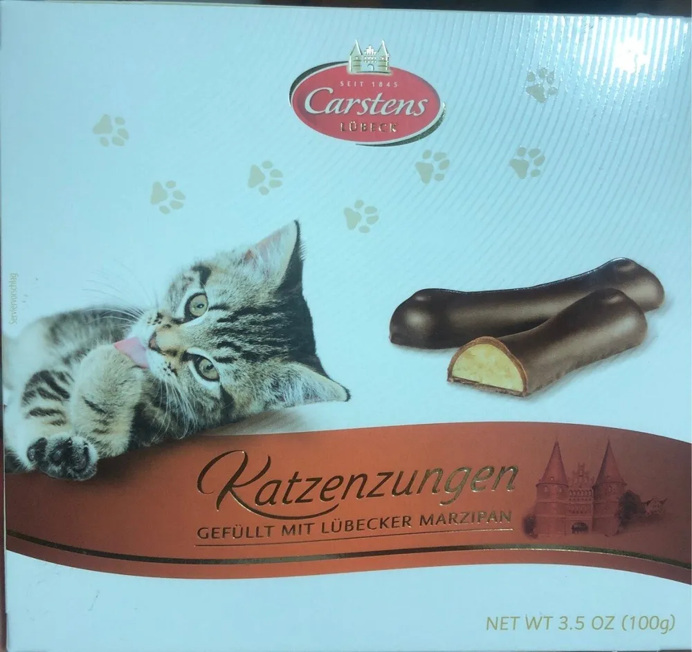 Marzipan Katzenzungen, 100g