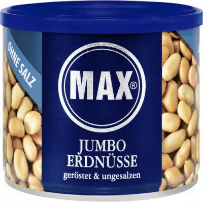 Max Jumbo Erdnüsse Geröstet & Ungesalzen