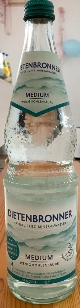 Ditenbronner natürliches Mineralwasser medium