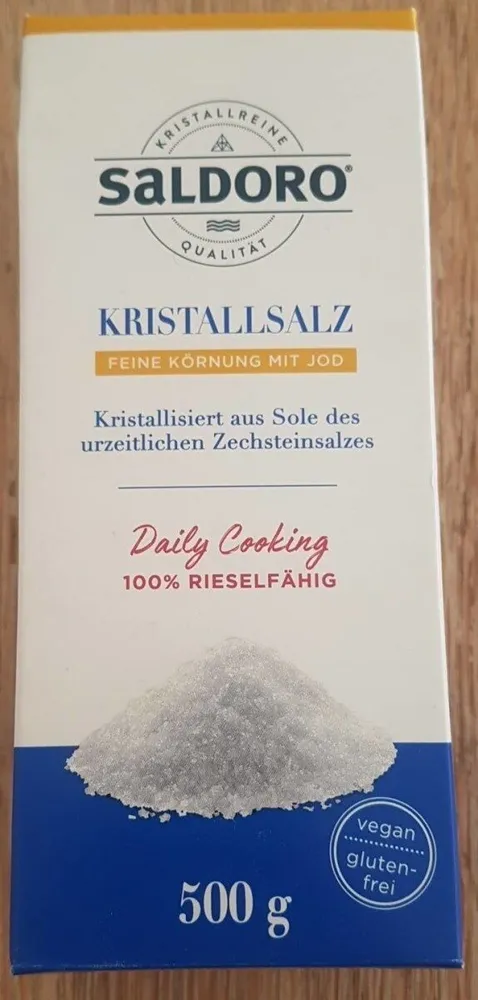 Kristallsalz Feine Körnung mit Jod