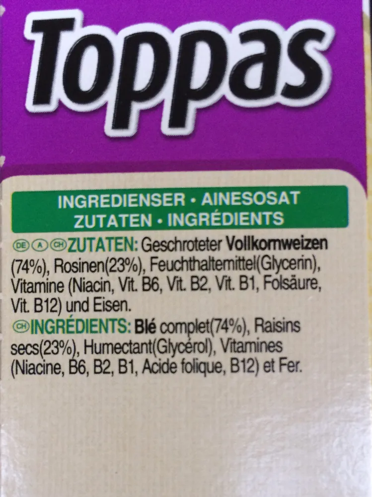 Kellogg's Toppas Traube