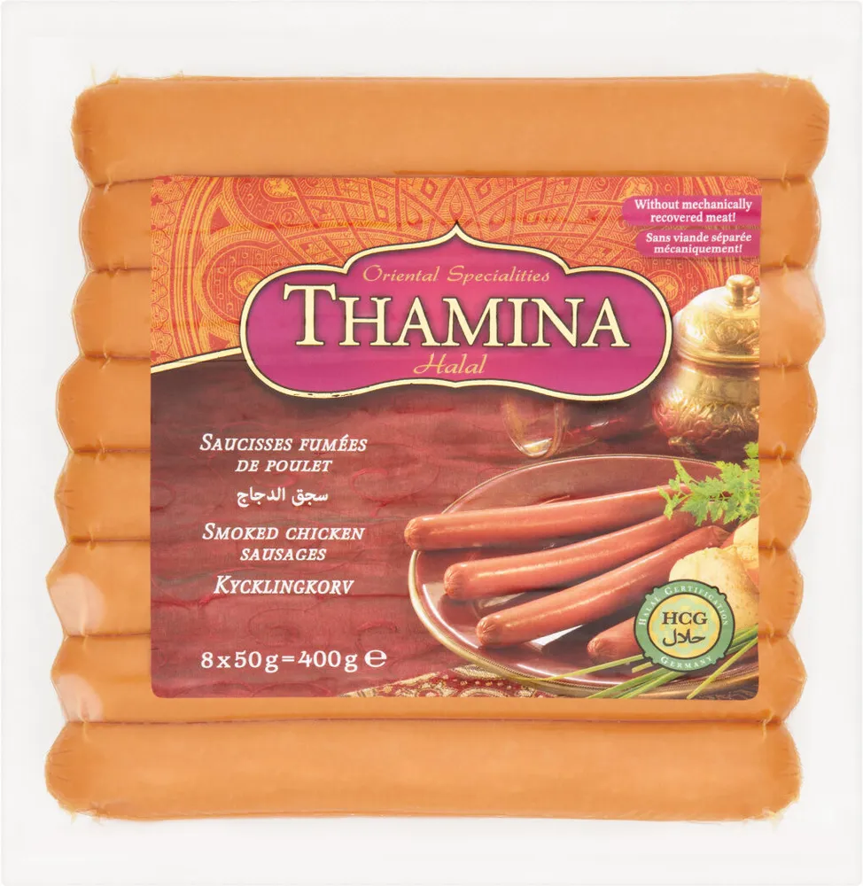 Oriental Specialities Halal Smoked Chicken Sausages 8 x (400g)