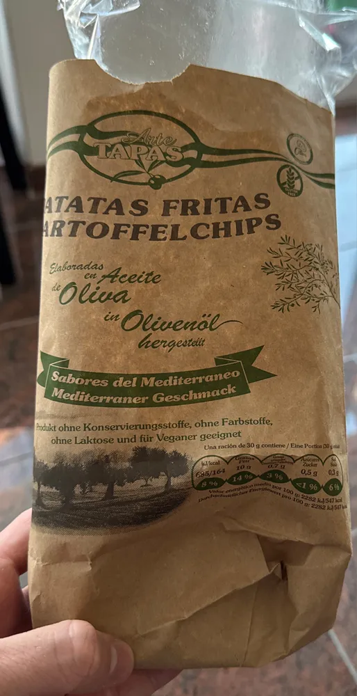 PATATAS FRITAS KARTOFFELCHIPS