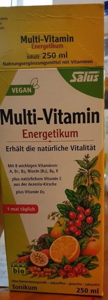 Multi vitamin energetikum
