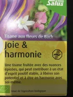 Tisane Joie Et Harmonie Fleurs De Bach - 15 Sachets - Salus