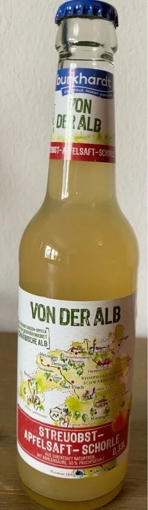 “Von der Alb” Streuobst Apfelsaft Schorle