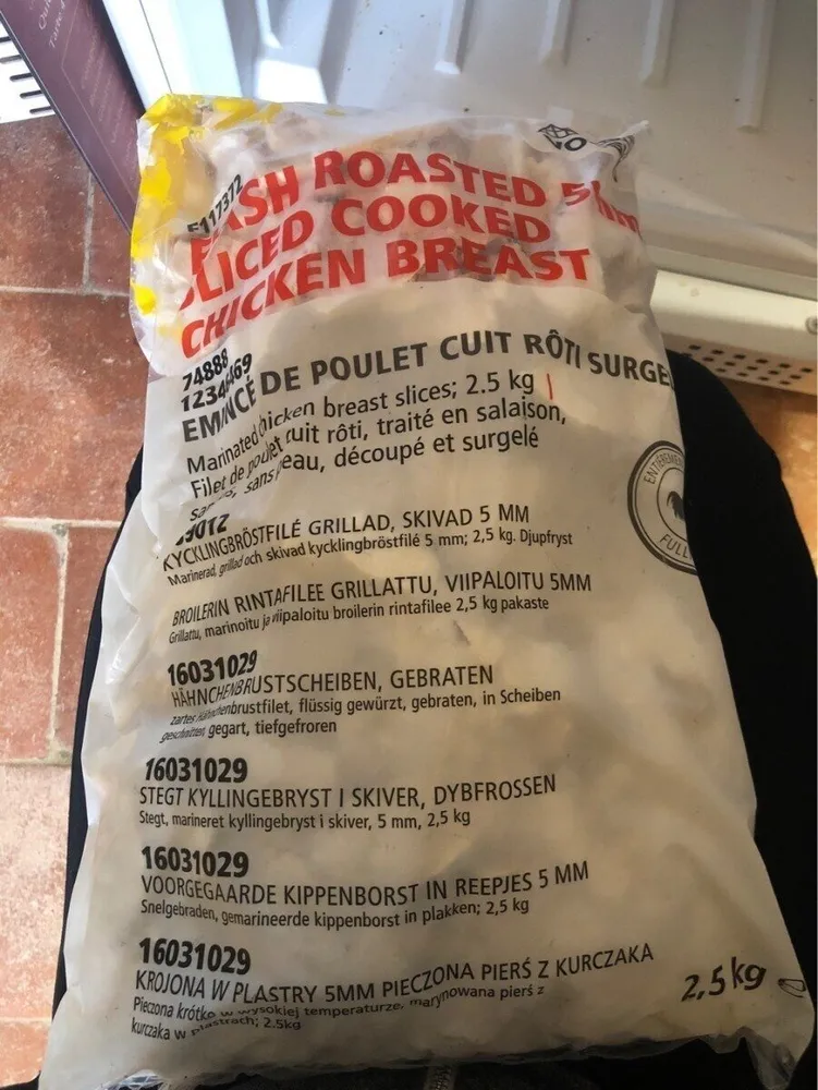 Emince de poulet cuit roti surgele