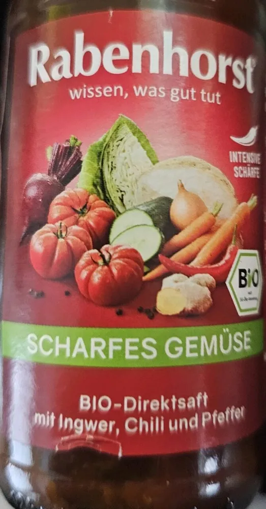Scharfes Gemüse Direktsaft