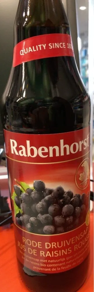 Jus de raisins rouges