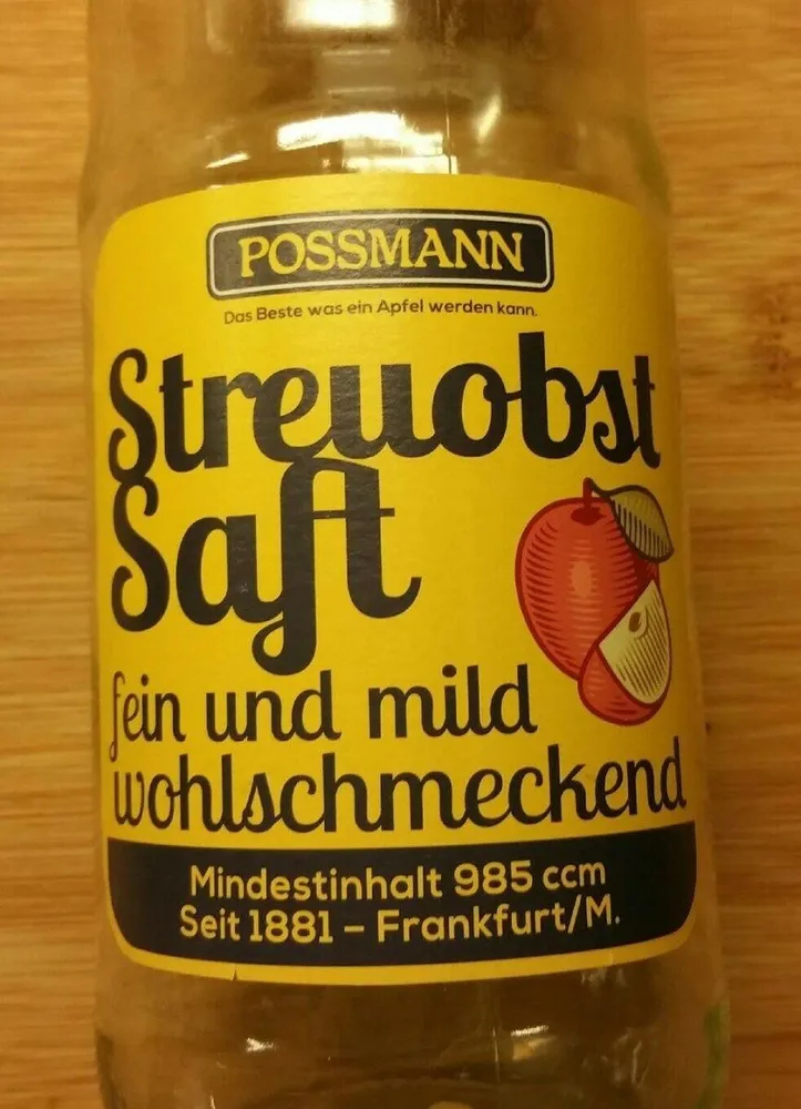 Streuobst Saft, fein und mild
