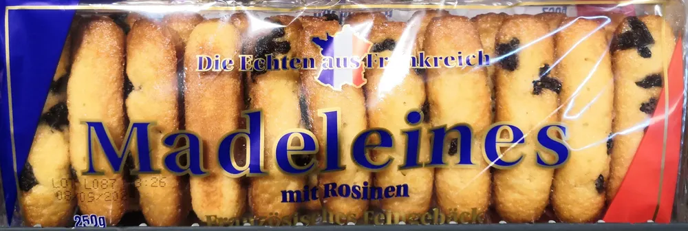 Madeleines mit Rosinen