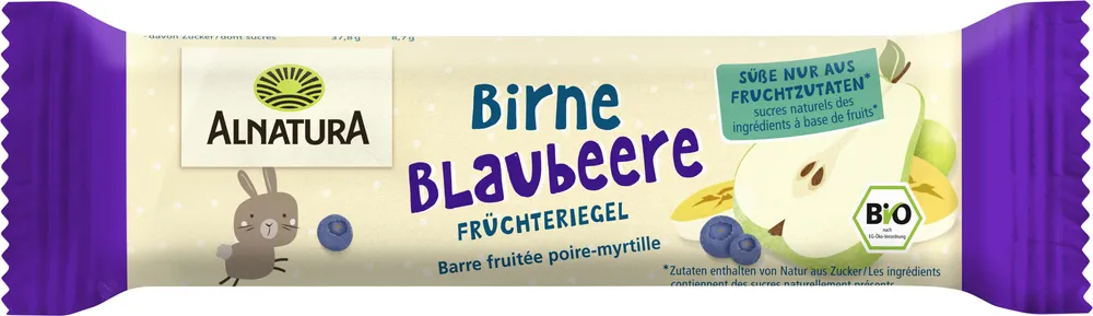 Früchteriegel Birne-Blaubeere