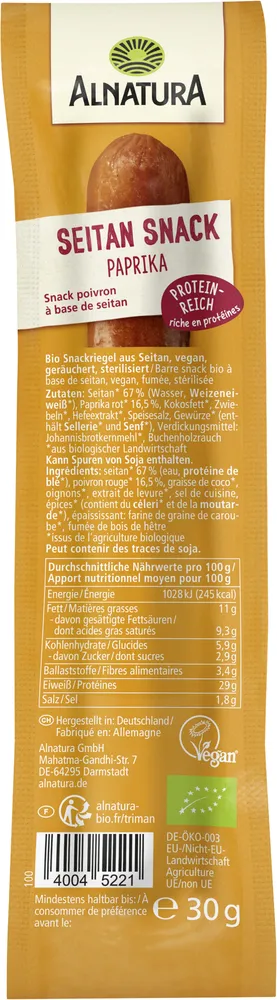 Veganer Snack Paprika (haltbar)