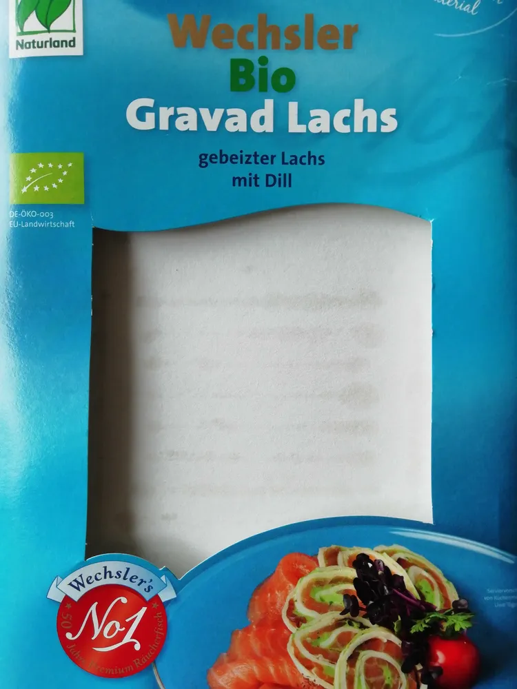 Bio Gravad Lachs, gebeizt mit Dill