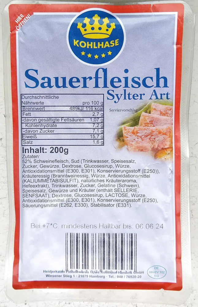 Sauerfleisch Sylter Art