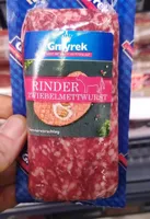 Rinder Zwiebelmettwurst