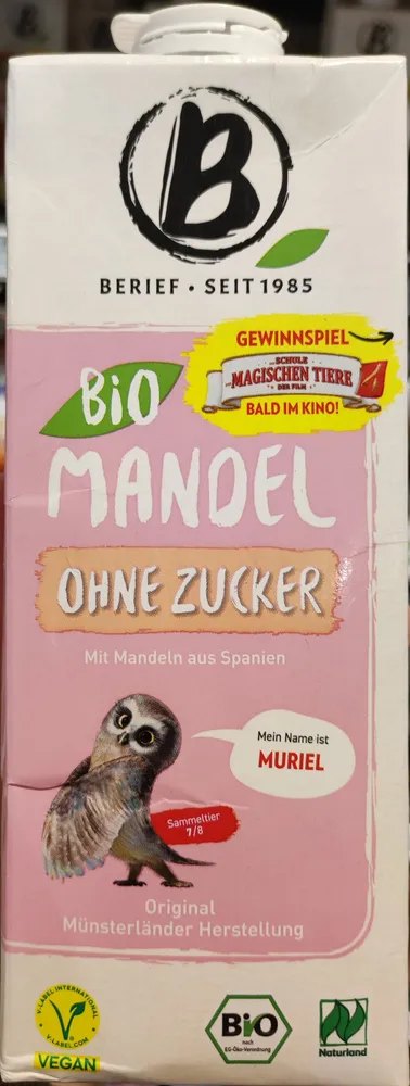 Bio Mandel ohne Zucker