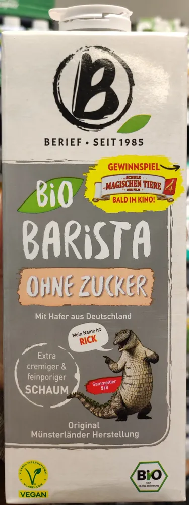 Bio Barista ohne Zucker