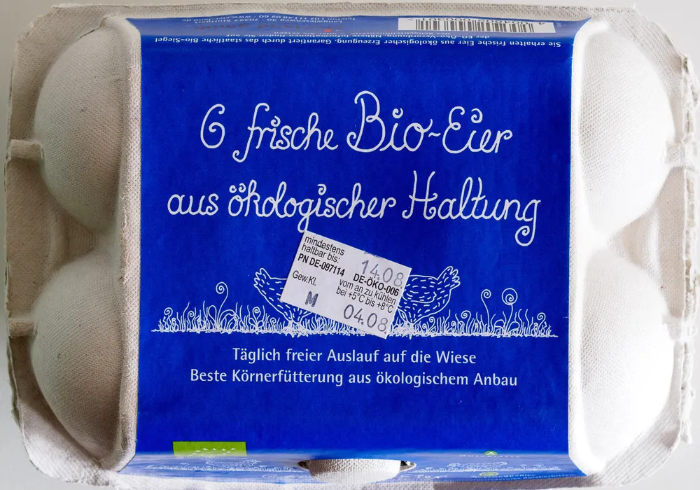 6 frische Bio-Eier aus ökologischer Haltung