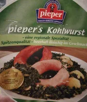 Kohlwurst, luftgetrocknet, nach Art einer Mettwurst