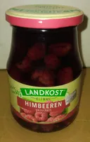 Glas Himbeeren