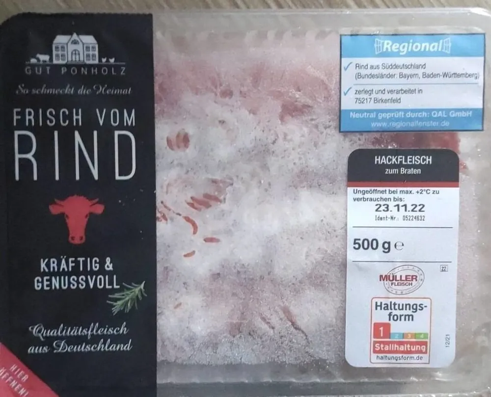 Hackfleisch Rind