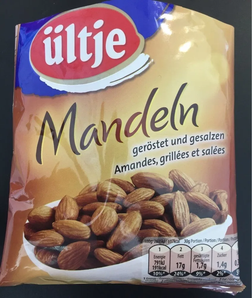 ültje Mandeln geröstet & gesalzen Amandes grillées