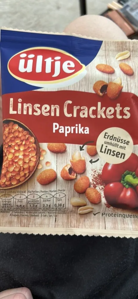 Linsen Crackets Paprika