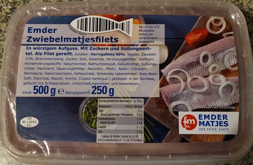 Emder Zwiebelmatjesfilets