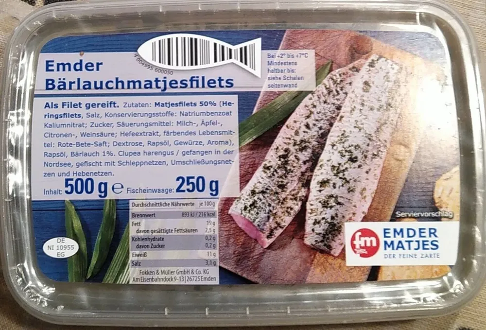 Emder  Bärlauchmatjesfilet