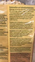 Dinkel Waffeln, Mit Vollmilchschokolade