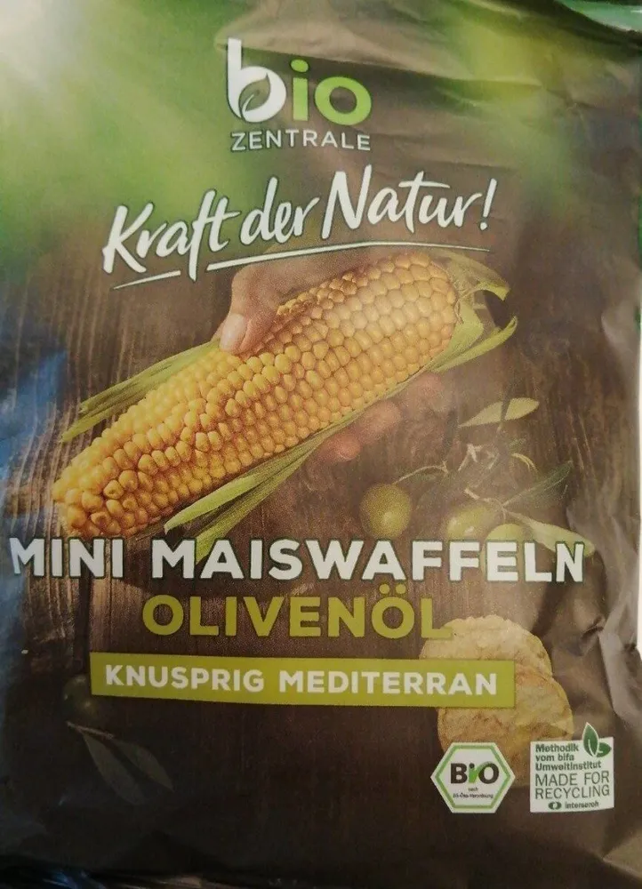 Mini Maiswaffeln Olivenöl