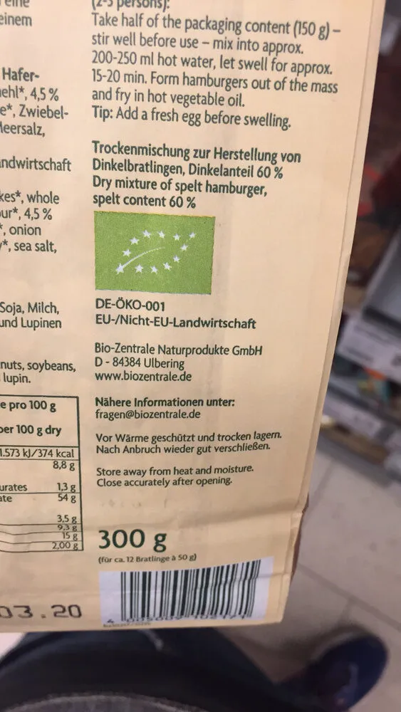 Bratlinge Dinkel