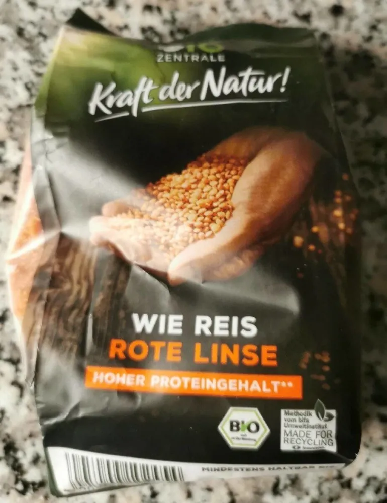 Wie Reis rote Linsen