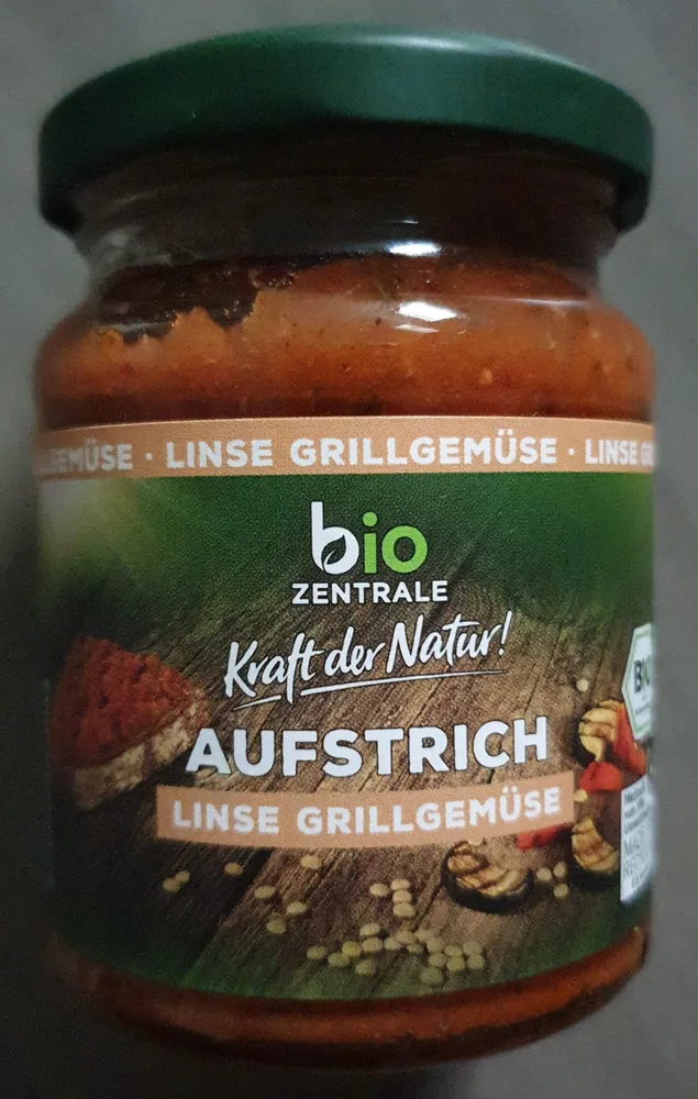 bio Aufstrich Linse Grillgemüse