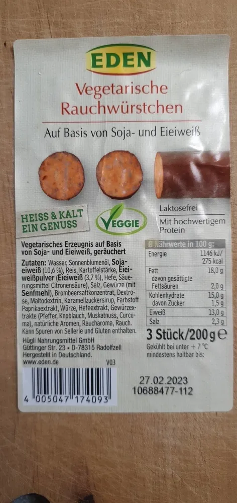 Vegetarische Rauchwürstchen