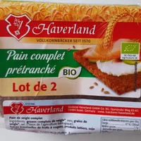 Pain complet pretranche bio