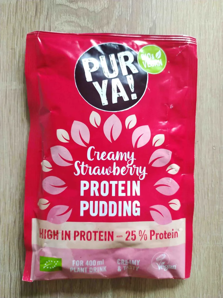Creamy Strawberry Protein Pudding