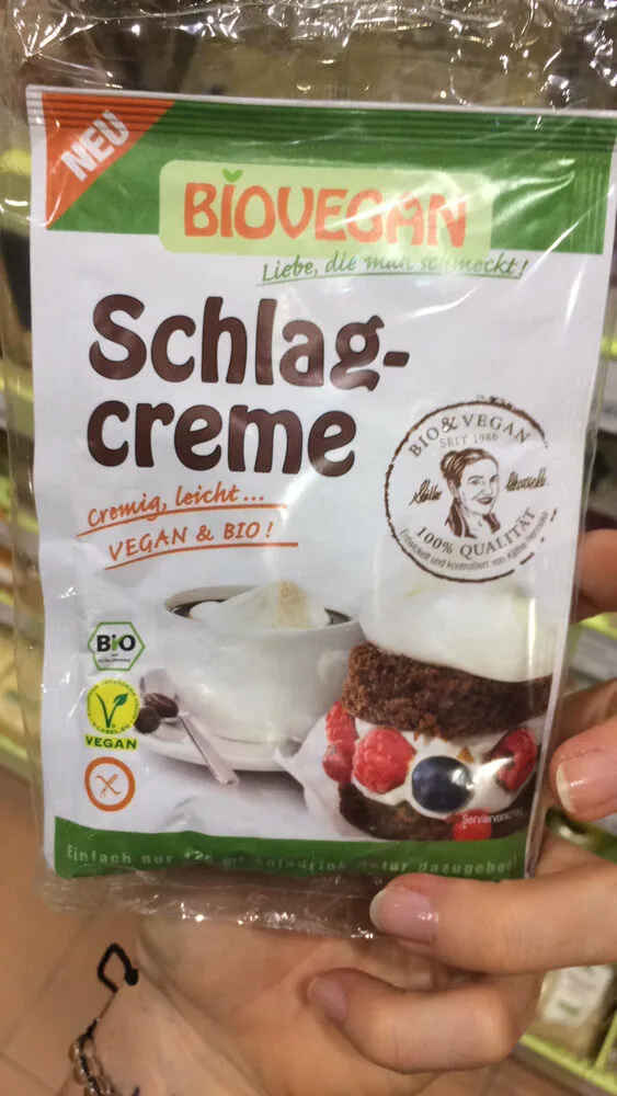Biovegan Bio Schlagcreme, 2 X 27 G