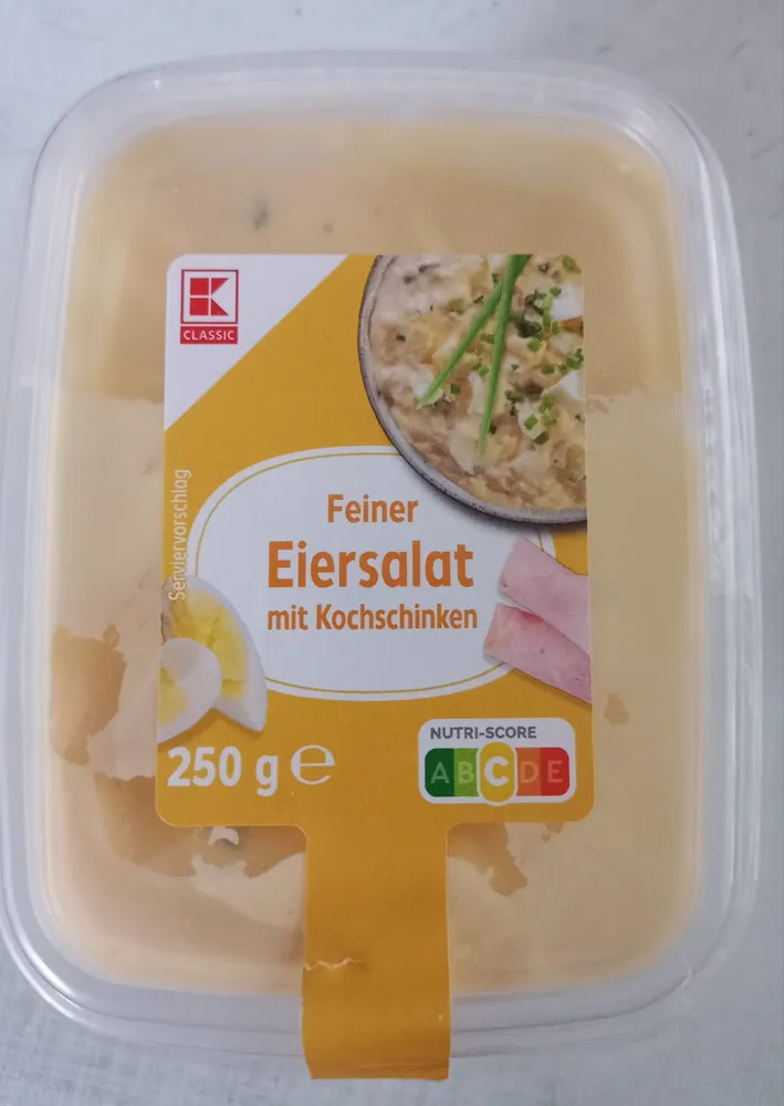 Eiersalat mit Kochschinken