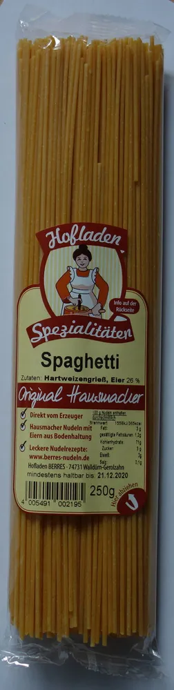 Spaghetti Original Hausmacher