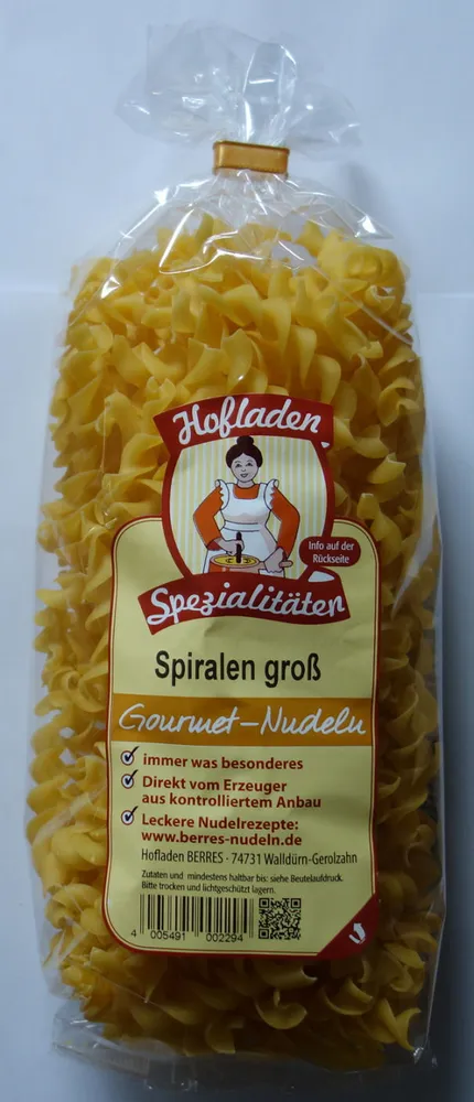 Spiralen groß Gourmet-Nudeln