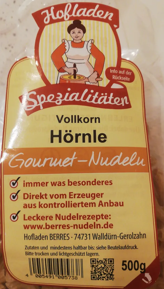 Dinkel Eiernudeln Hörnle