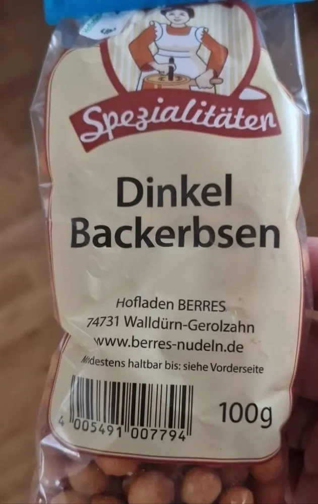 Dinkel Backerbsen